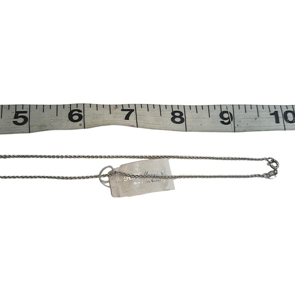 R. H. Macy Silver & Turquoise Square Necklace, NWT! - Picture 6 of 6